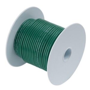 Ancor Green 8 Awg Tinned Copper Wire - 25'