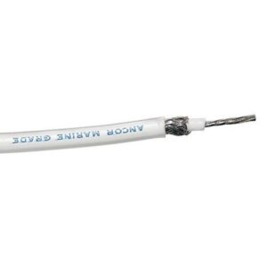 Ancor Rg-213 White Tinned Coaxial Cable - 100'