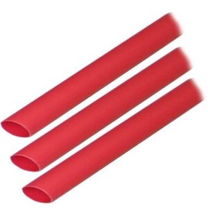 Ancor Adhesive Lined Heat Shrink Tubing (Alt) - 3/8" X 3" - 3-Pack - Red