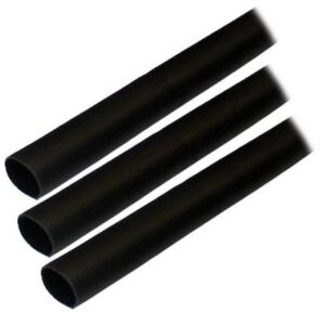 Ancor Adhesive Lined Heat Shrink Tubing (Alt) - 1/2" X 3" - 3-Pack - Black