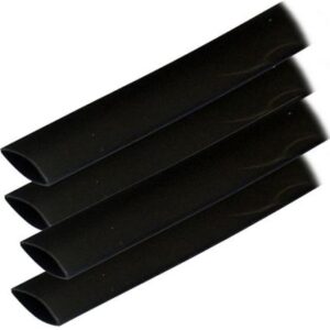 Ancor Adhesive Lined Heat Shrink Tubing (Alt) - 3/4" X 6" - 4-Pack - Black