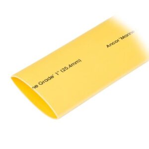 Ancor Heat Shrink Tubing 1" X 48" - Yellow - 1 Pieces