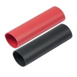 Ancor Heavy Wall Heat Shrink Tubing - 3/4" X 3" - 2-Pack - Black/Red
