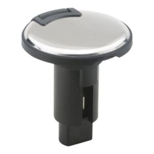 Attwood Lightarmor Plug-In Base - 2 Pin - Stainless Steel - Round