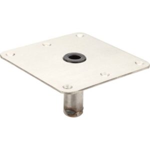 Attwood Swivl-Eze 7x7 Lock'N-Pin Zinc Plated Steel 3/4" Pin Base