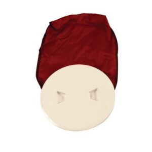 Beckson 5" Stow-Away Deck Plate - Beige W/12" Bag