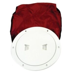 Beckson 6" Stow-Away Deck Plate - White W/12" Bag