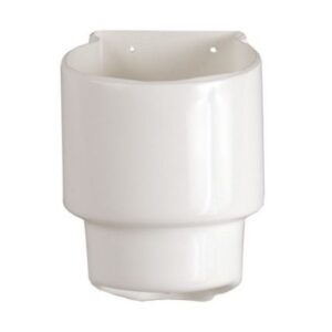 Beckson 8" Smooth Center Pry-Out Deck Plate - White