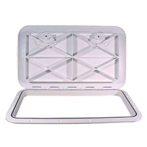 Beckson 14" X 24" Flush Hatch White - Asa Material - Acrylonitrile Styrene Acrylate