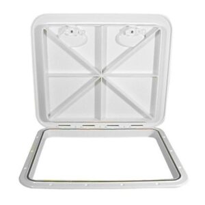 Beckson 18x21 Rectangular Hatch - White - Asa Material Acrylonitrile Styrene Acrylate