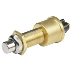 Bep 2-Position Spst Heavy-Duty Push Button Switch - Off/(On) - 35 Amp