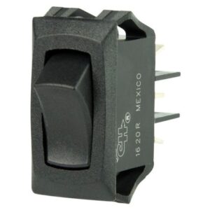 Bep Curved Spdt Mini Rocker Switch - 12v - On/On