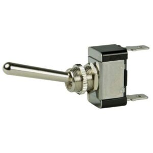 Bep Spst Chrome Plated Long Handle Toggle Switch - On/Off
