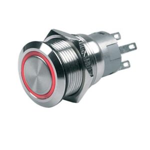 Bep Push-Button Switch 24v Momentary On/Off - Red Led