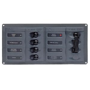 Bep Ac Circuit Breaker Panel W/O Meters, 4 Way Panel 2 Mains - 110v
