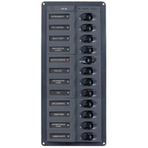Bep Dc Panel - 12-Way - No Meter - Vertical