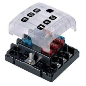 Bep Atc Six Way Fuse Holder Quick Connect W/Cover & Link