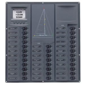 Bep Cruiser Series Dc Circuit Breaker Panel W/Digital Meters 32sp Dc12v