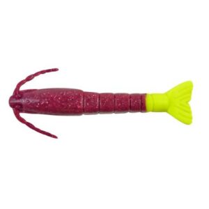 Berkley Gulp! Saltwater Shrimp - 3" - Cajun Purple/Chartreuse