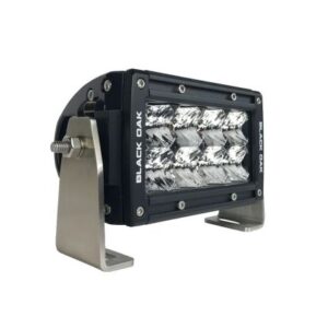 Black Oak Pro Series 3.0 Double Row 4" Led Light Bar - Spot Optics - Black Housing