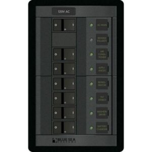 Blue Sea 1202 120v Ac Main + 6 Positions - Vertical