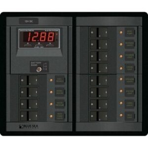 Blue Sea 1217 12v Dc 12 Position W/Digital Meter