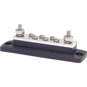 Blue Sea 2128 Maxibus 6 X #10-24(Screws) W/2 X <Sup>5</Sup>&Frasl;<Sub>16</Sub>"(Studs)