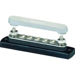 Blue Sea 2314 Minibus 100 Ampere Common Busbar 5 X 8-32 Screw Terminal With Cover