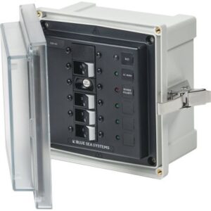 Blue Sea 3128 - Sms Panel Enclosure W/Elci (30a) & 3 Branch (15a) - 120v Ac