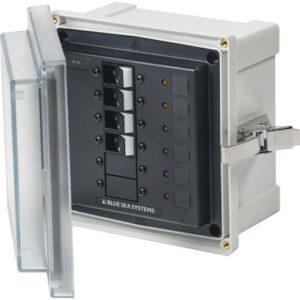 Blue Sea 3134 - Sms Panel Enclosure W/4 Branch (12/24v) - 12/24v Dc