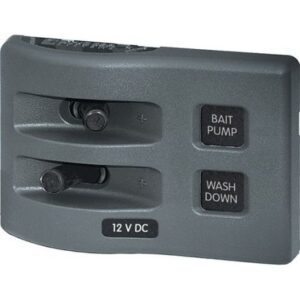 Blue Sea 4303 Weatherdeck 12v Dc Waterproof Switch Panel - 2 Position