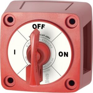 Blue Sea 6004 Single Circuit On-Off W/Locking Key - Red