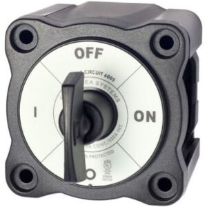 Blue Sea 6005200 Battery Switch Single Circuit On-Off - Black