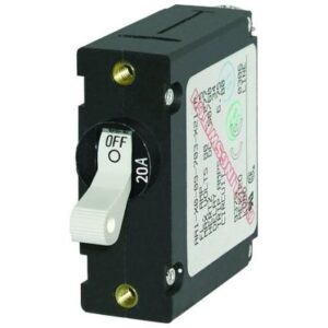 Blue Sea 7214 Ac/Dc Single Pole Magnetic World Circuit Breaker - 20amp