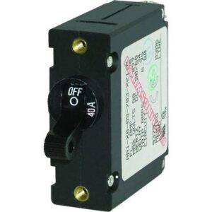 Blue Sea 7224 Ac / Dc Single Pole Magnetic World Circuit Breaker - 40 Amp