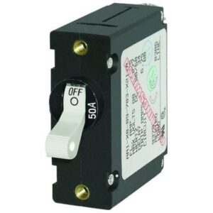 Blue Sea 7230 Ac/Dc Single Pole Magnetic World Circuit Breaker - 50amp