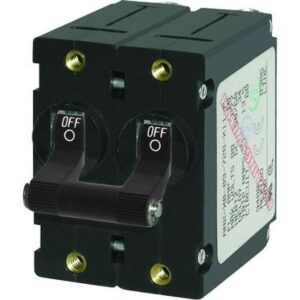 Blue Sea 7239 A-Series Double Pole Toggle - 40a - Black
