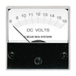 Blue Sea 8028 Dc Analog Micro Voltmeter - 2" Face, 8-16 Volts Dc