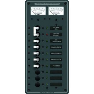Blue Sea 8074 Ac Main +8 Positions Toggle Circuit Breaker Panel - White Switches
