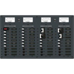Blue Sea 8086 Ac 3 Sources +12 Positions/Dc Main +19 Position Toggle Circuit Breaker Panel - White Switches