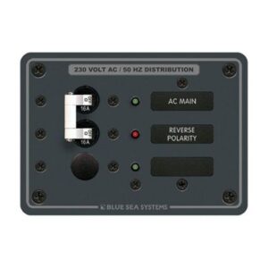 Blue Sea 8129 Ac Main + Branch A-Series Toggle Circuit Breaker Panel (230v) - Main + 1 Position
