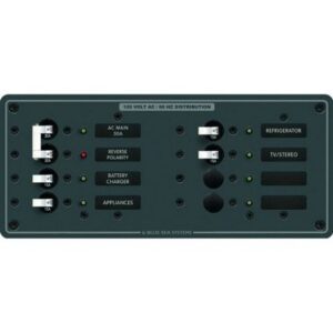 Blue Sea 8412 Ac Main + 6 Positions - White