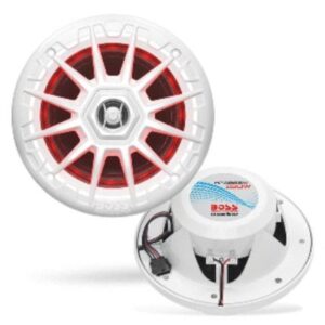 Boss Audio Mrgb55b 5.25" Marine Speakers W/Rgb Lighting - White