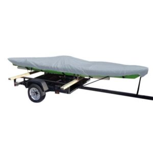 Carver Poly-Flex Ii Styled-To-Fit Cover F/14.5' Fishing Kayaks Trailerable- Grey