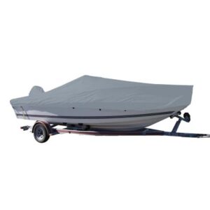 Carver Sun-Dura Styled-To-Fit Boat Cover F/18.5' V-Hull Center Console Fishing Boat - Grey