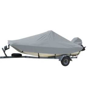 Carver Sun-Dura Styled-To-Fit Boat Cover F/18.5' Bay Style Center Console Fishing Boats - Grey