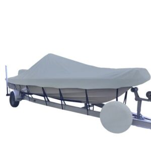 Carver Sun-Dura Styled-To-Fit Boat Cover F/19.5' V-Hull Center Console Shallow Draft Boats - Grey