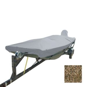 Carver Performance Poly-Guard Styled-To-Fit Boat Cover F/14.5' Open Jon Boats - Shadow Grass