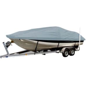 Carver Sun-Dura Styled-To-Fit Boat Cover F/21.5' Sterndrive Deck Boats W/Low Rails - Grey