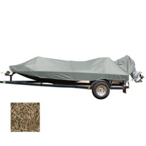 Carver Performance Poly-Guard Styled-To-Fit Boat Cover F/18.5' Jon Style Bass Boats - Shadow Grass